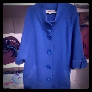 Beautiful blue cardi with big buttons